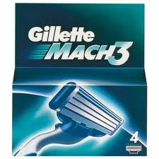 Кассета для станков для бритья Gillette MACH 3 (4 шт)