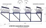 настенная вешалка М163-02 на 48 крючков