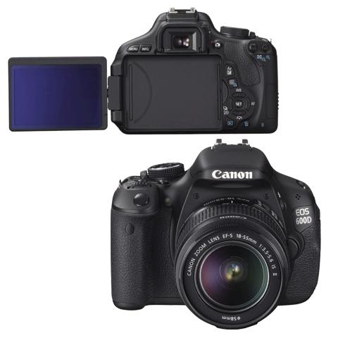 Фотокамера цифровая зеркальная CANON 600D Kit, 18-55 мм ISII, 18 Мпикс., 3