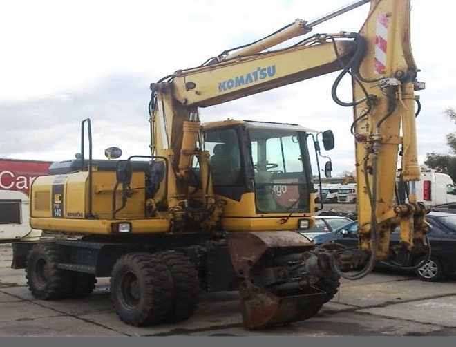 Экскаваторы колесные Komatsu PW140-7