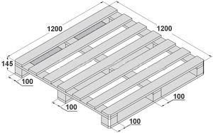 Поддоны деревянные 1200х1200