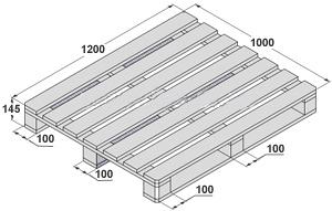 Поддоны деревянные 1200х1000