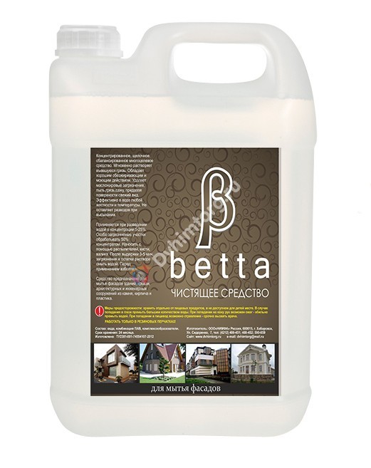 Чистящее средство для мытья фасадов Betta 5л
