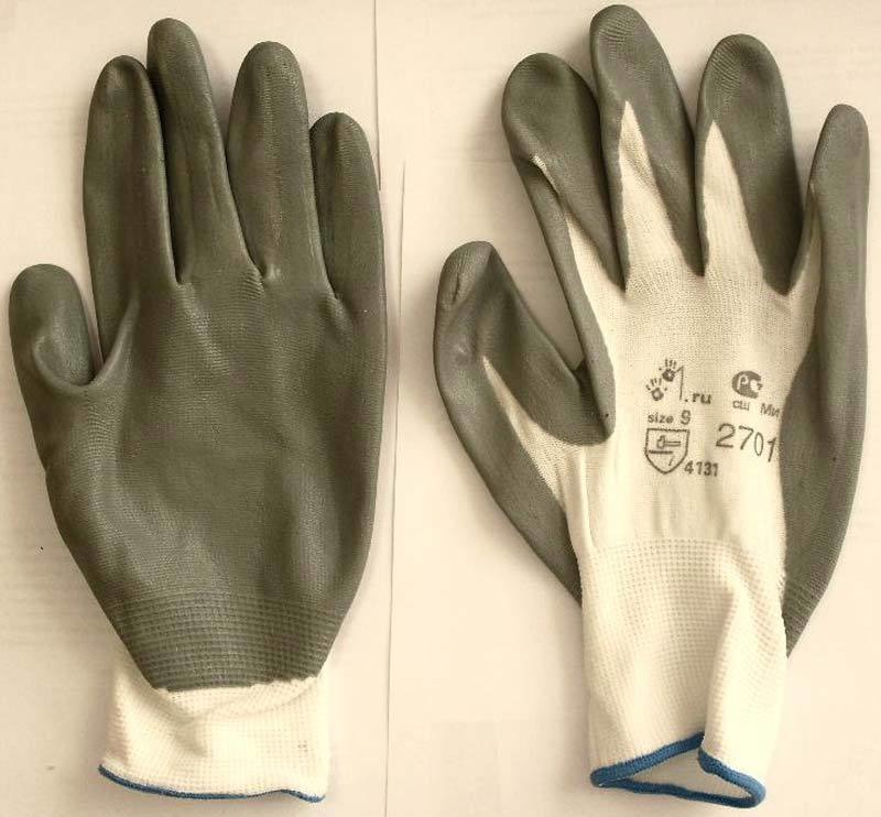 Рабочие перчатки с полимерным покрытием