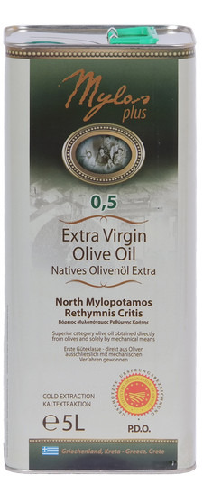 Оливковое масло Extra Virgin Olive Oil P.D.O. 5000 мл, жесть