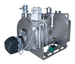 Паровой газовый котел производительностью до 150 кг/час низкого давления