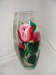 Вазы из стекла серия Флора - Бутон розы