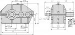 Редуктор цилиндрический двухступнчатый горизонтальный