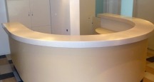 Ресепшн из искусственного камня Ресепшн из искусственного камня