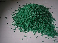 Вторичная гранула полипропилена зеленая