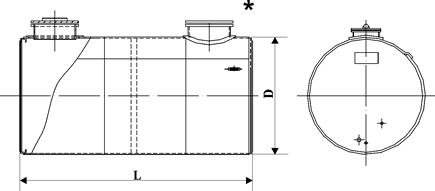 Горизонтальные стальные сварные цилиндрические резервуары малой емкости от 3 до 100 куб. м