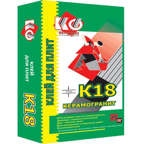 Клей К18 Керамогранит Клей К18 Керамогранит