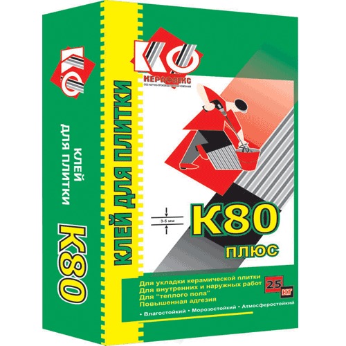 Клей для плитки К 80 Плюс Клей для плитки К 80 Плюс