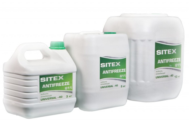 Антифриз «Sitex antifreeze G11 universal -40» Антифриз «Sitex antifreeze G11 universal -40»
