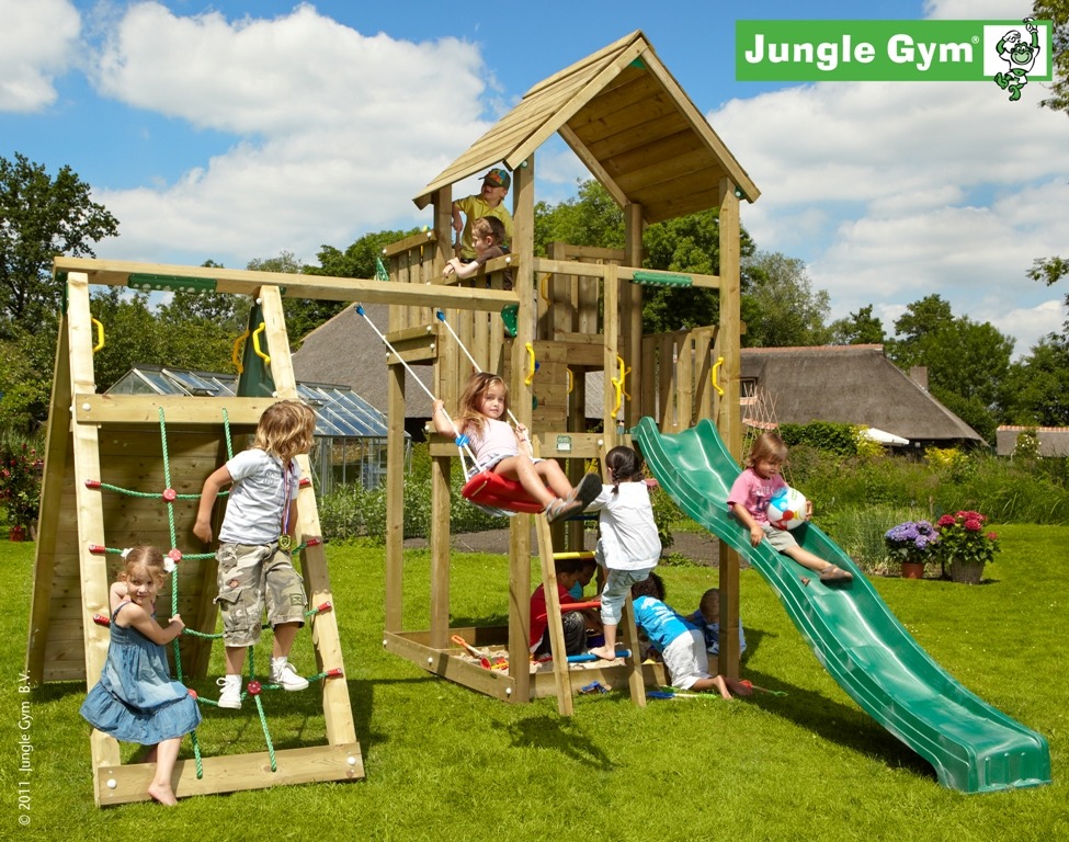 Детский городок Jungle Gym Palace+ClimbModule Xtra