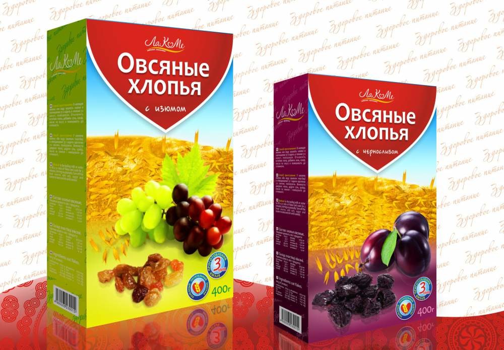 Овсяные хлопья с черносливом и Овсяные хлопья с изюмом Овсяные хлопья с черносливом и Овсяные хлопья с изюмом
