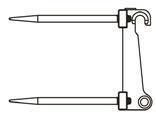 Вилы для рулонов соломы 332С.52