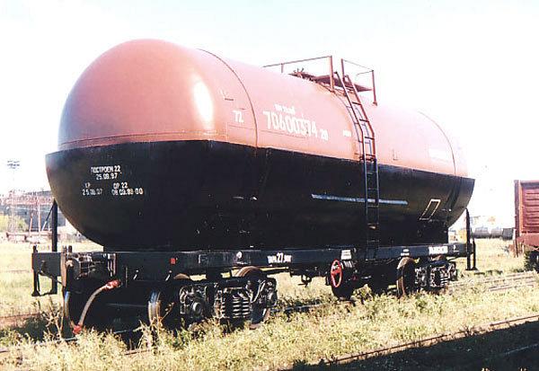 Вагоны грузовые железнодорожные цистерны для непищевых продуктов. Вагон-цистерна для перевозки вязких нефтепродуктов 15-1210А