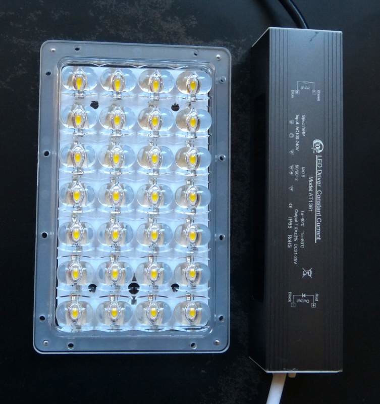 Комплект светодиодный с драйвером для модернизации уличного освещения, 120*90 градусов
