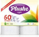 Туалетная бумага Plushe Light 60 метров