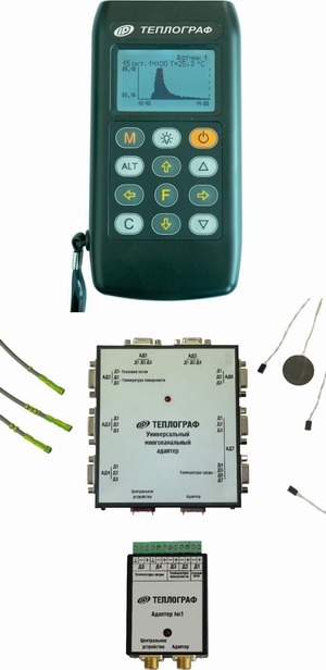 Измеритель плотности тепловых потоков и температуры Теплограф