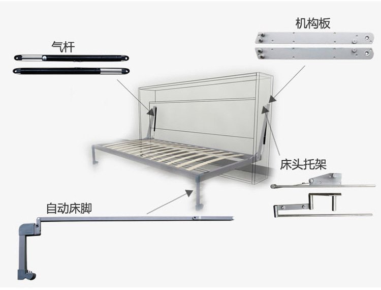 Механизм для шкаф кровати горизонтальный 120 см