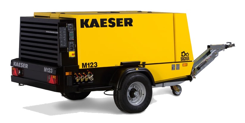 Передвижной компрессор с дизельным двигателем KAESER Mobilair M123