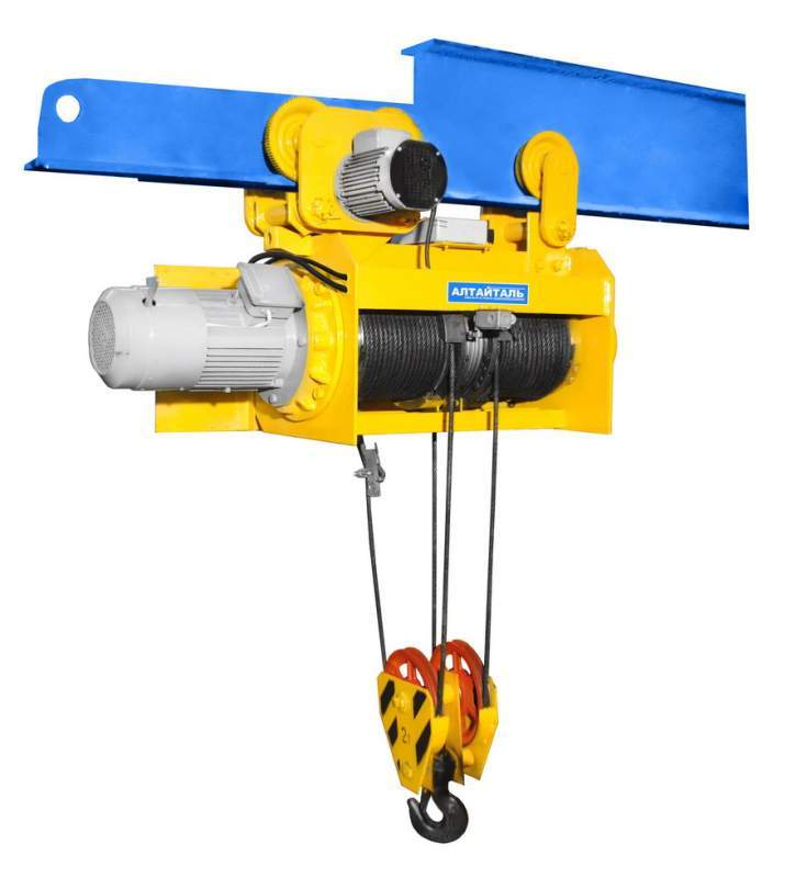 Тали электрические со строго вертикальным подъемом грузоподъемностью 1,0-10,0 т