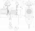 Тали электрические канатные модельТ 1000 г/п 10,0 т  2/1