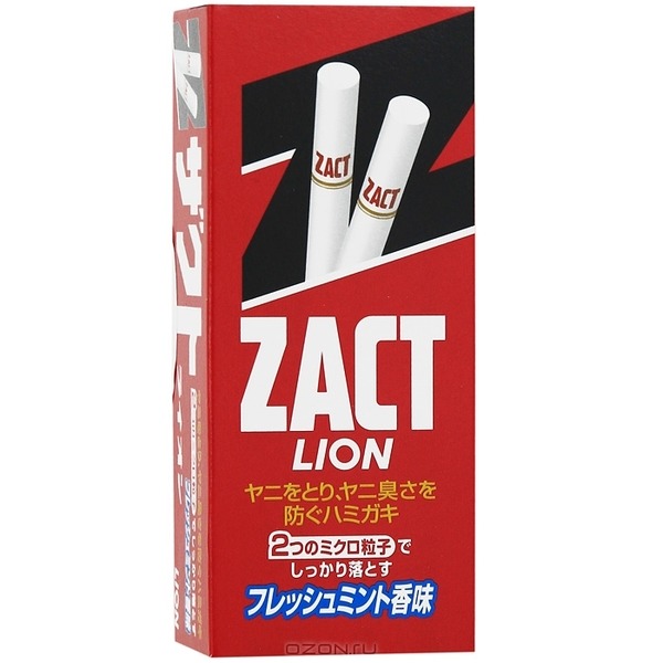 Антибактериальная зубная паста для курильщиков Zact fresh savory mint Антибактериальная зубная паста для курильщиков Zact fresh savory mint