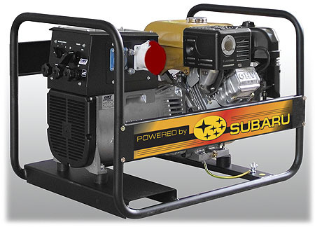 Комбинированный бензогенератор для сварочных работ и электроснабжения EB6.5/400-W220RE