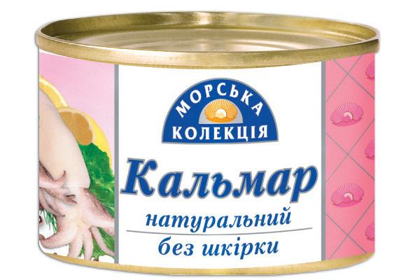 Кальмар натуральный без шкурки ТМ «Морская Коллекция» в Украине, Купить, Цена, Фото