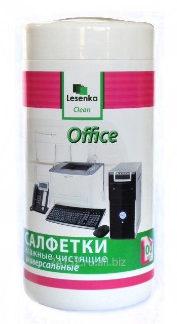 Салфетки чистящие для пластика Lesenka Clean Office (100 шт.)