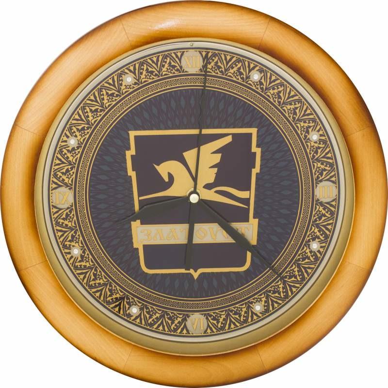 Герб Златоуста. Часы настенные сувенирные, подарочные, в раме