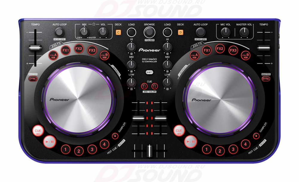 DJ-контроллер PIONEER DDJ-WeGO-V (Violet)