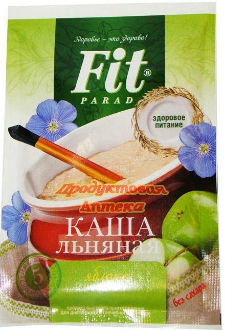 Каша льняная FitParad Яблоко, Льняная каша