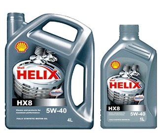 Моторное масло Shell Helix HX8 5W-40