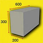 Пеноблок D-600 (500х300х200) Пеноблок D-600 (500х300х200)