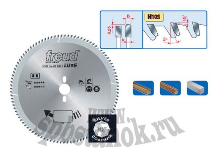 Пилы дисковые Freud для резки тонкостенного алюминиевого профиля LU5E