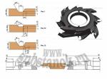 Фрезы комплект для производства евровагонки Механик 061.xx. напайка твердый сплав.