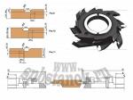 Фрезы комплект для производства радиусной вагонки Механик 061.xx. напайка твердый сплав