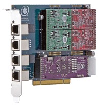 Digium TDM410P, Base card, Система на базе IP-PBX Asterisk, мини-АТС