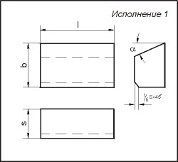 Пластины твердосплавные Тип 01, 02, 61, 62