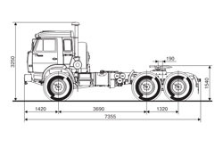 Автомобиль седельный тягач КАМАЗ-44108 (6х6)