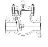 Клапан обратный поворотный (Затвор обратный) 19лс19нж ХЛ1 Ру160 80