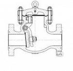 Клапан обратный поворотный (Затвор обратный) 19лс19нж ХЛ1 Ру160 80