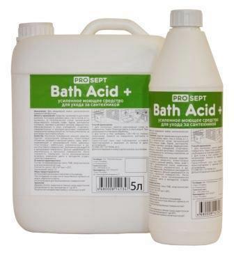 Bath Acid + усиленное моющее средство для ухода за сантехникой 5л