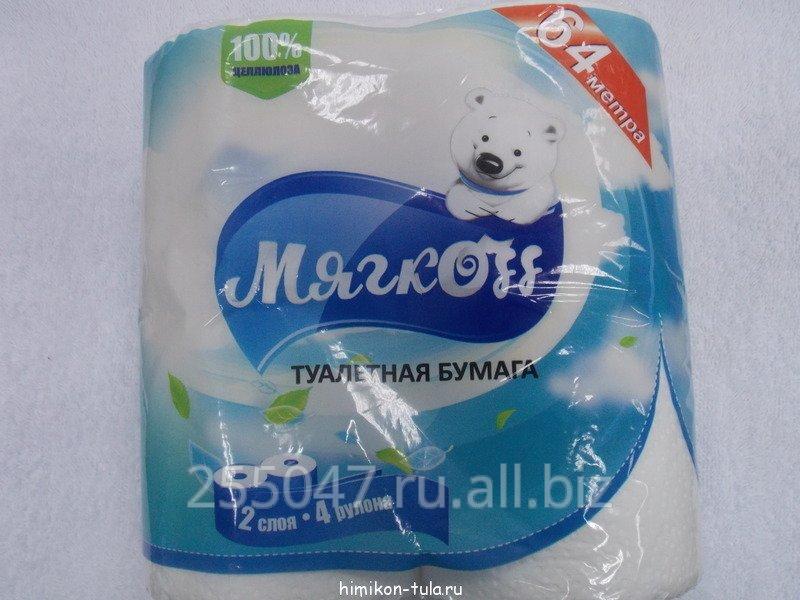 Мягкофф 2 сл 4 шт туалетная бумага