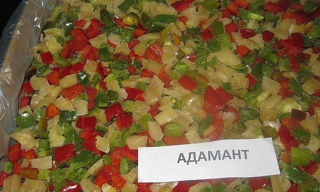 Перец трехцветный замороженный Перец трехцветный замороженный