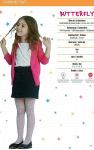 PNT Колготки BUTTERFLY 20 den РОЗОВЫЙ С БЕЛЫМИ БАБОЧКАМИ ( код цвета 72 ) / цена за упаковку 6 штук